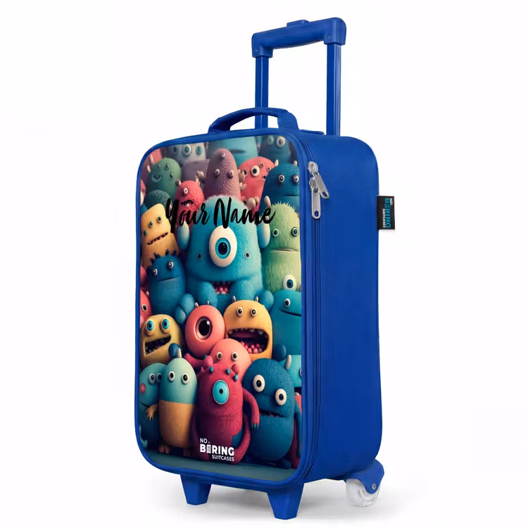 Kids’ Suitcase - Blue - Soft and convex samples — 3