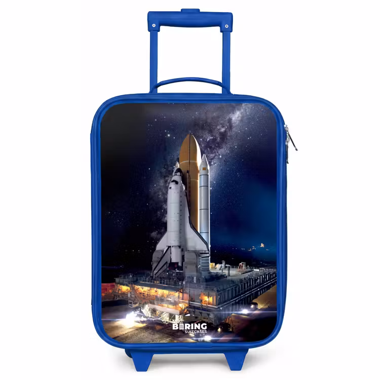 Kids’ Suitcase - Blue - Space shuttle that can take off — 2
