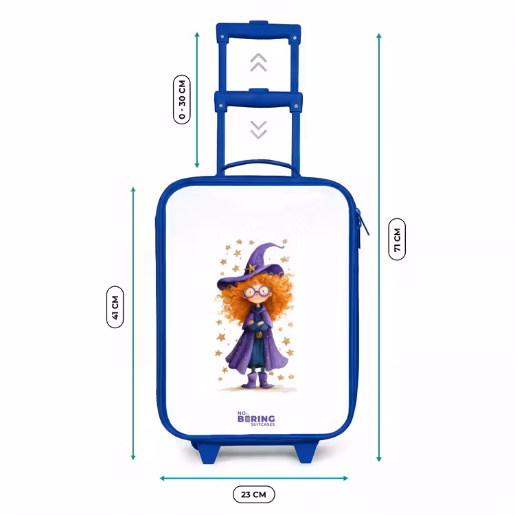 Kids’ Suitcase - Blue - Star magic with curls — 8