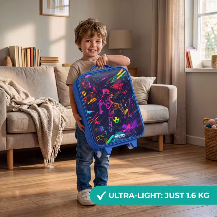 Kids’ Suitcase - Blue - Street soccer in space colors — 4