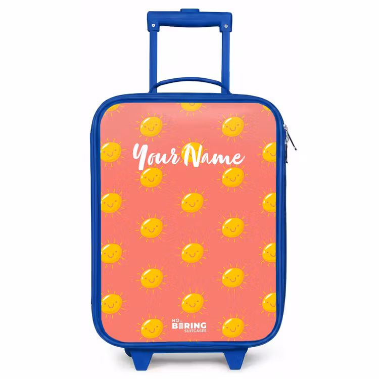 Kids’ Suitcase - Blue - Sunny situation coral — 1