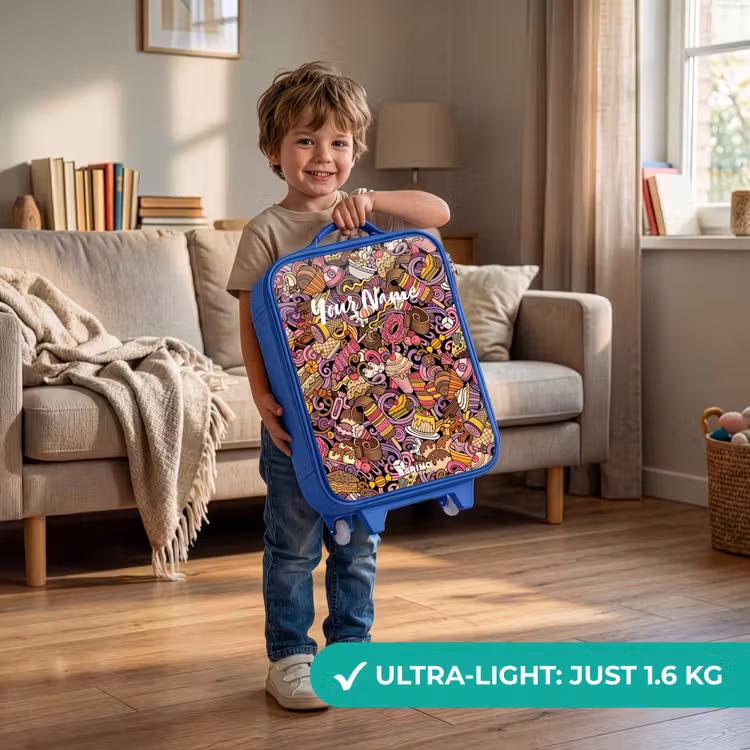 Kids’ Suitcase - Blue - Sweet surprises — 4