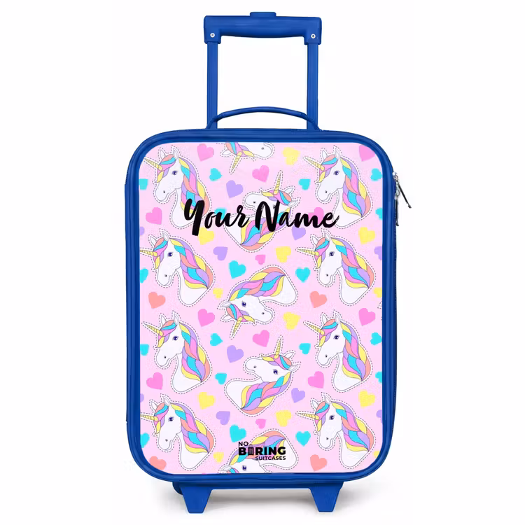 Kids’ Suitcase - Blue - Unicorn euphoria — 1
