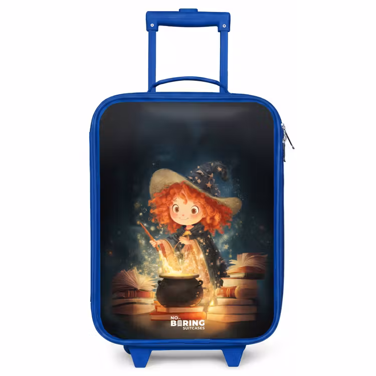 Kids’ Suitcase - Blue - Witch with Sparkling Magic Potion — 1