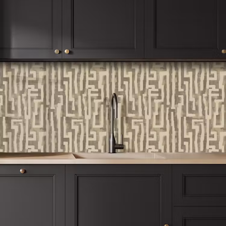 Kitchen Wall Splashback - Abstract - Geometric - Green — 3