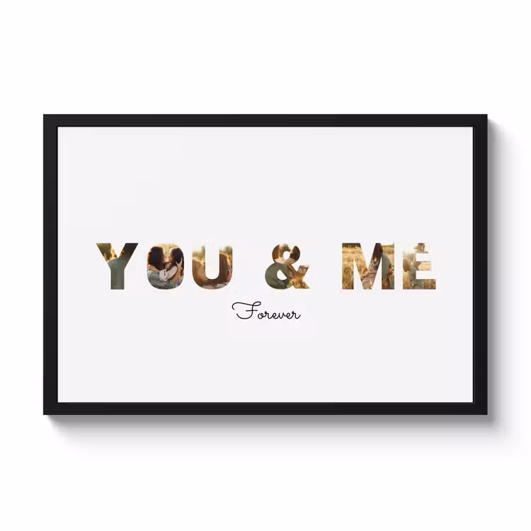 Letter collage - You & Me — 1
