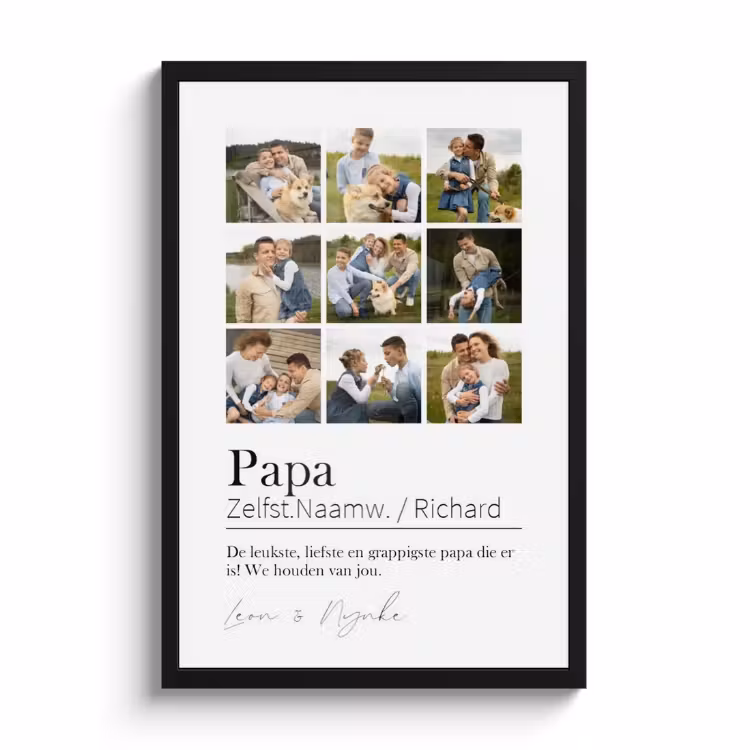 Photo in frame - Dad meaning collage — 1