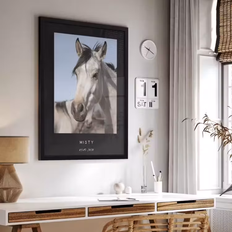 Photo in Frame - Black Border with Text — 4