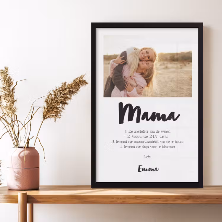 Poster with Frame - Mum Meaning — 2