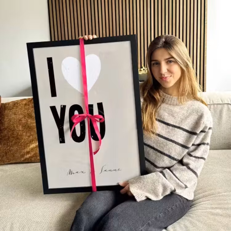 Poster with frame - I love you — 4