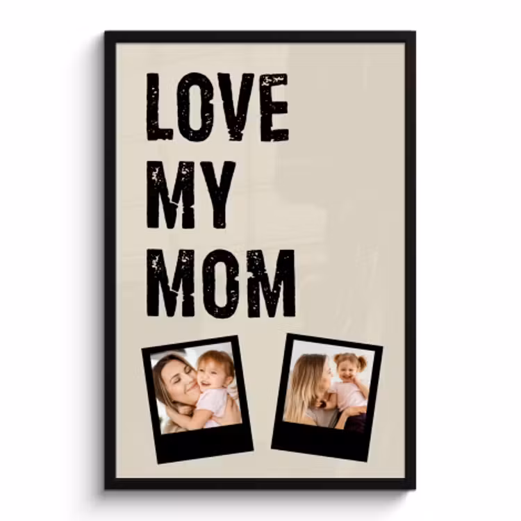 Photo in Frame - Love Mum 2 Polaroids — 1