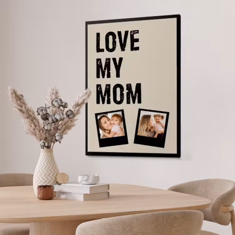 Photo in Frame - Love Mum 2 Polaroids — 2