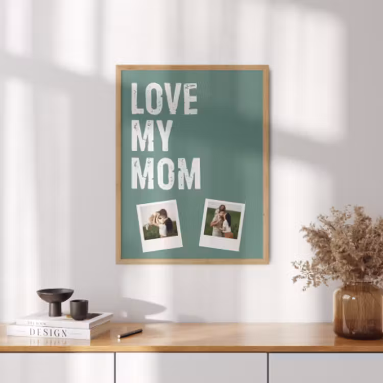 Photo in Frame - Love Mum 2 Polaroids — 4
