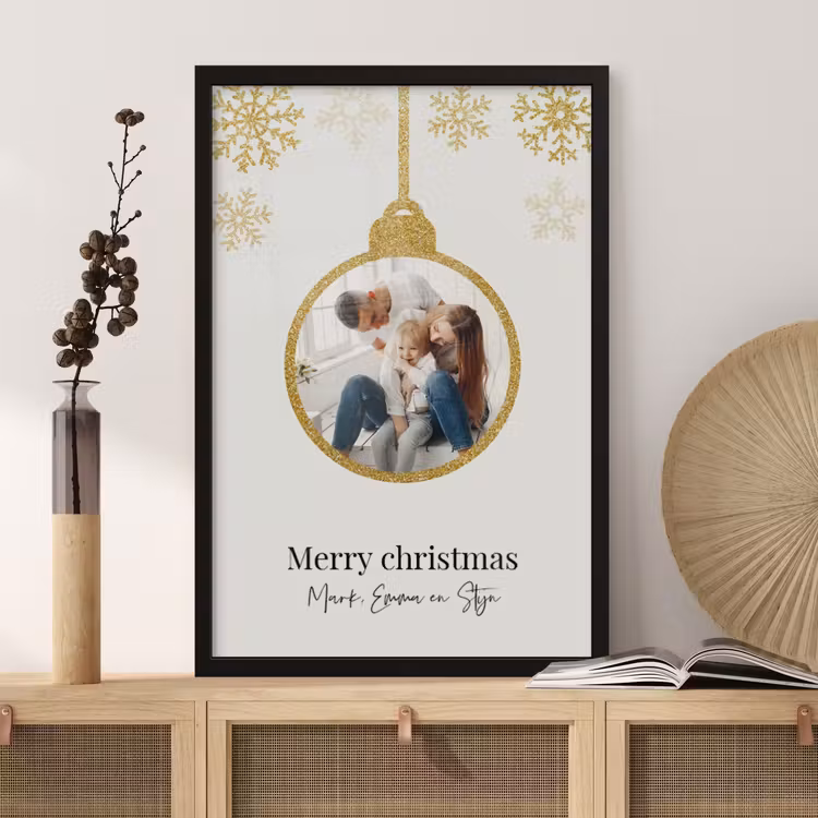 Poster with Frame – Christmas Bauble — 2