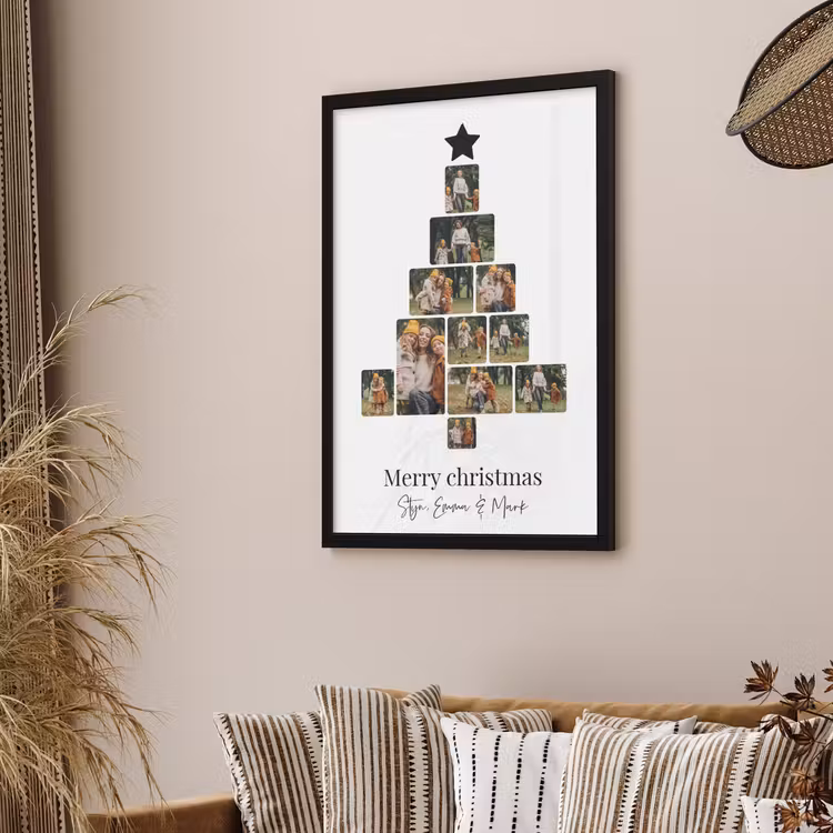 Poster with Frame – Christmas Tree Collage — 2