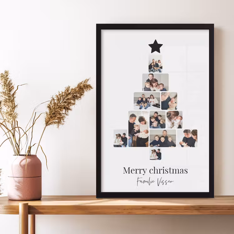 Poster with Frame – Christmas Tree Collage — 3