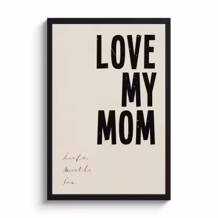 Poster with frame - Love my mum — 1
