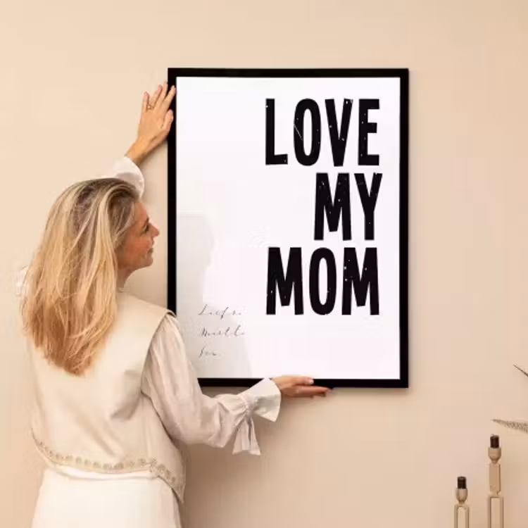 Poster with frame - Love my mum — 3