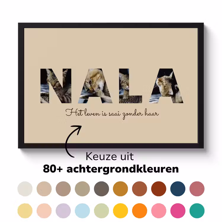 Poster with Frame - Pet Name — 6