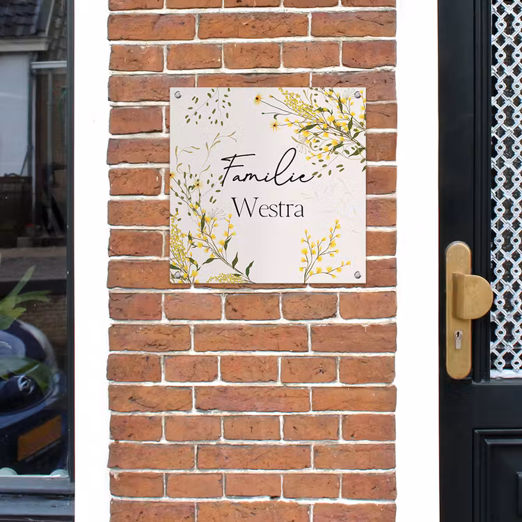 Front Door Nameplate Botanical — 3