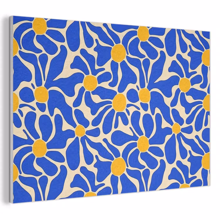 Acoustic Felt - Abstract - Flower - Blue — 1