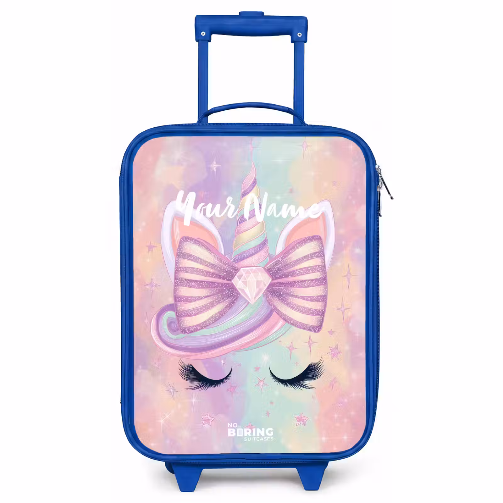 Kids’ Suitcase - Blue - Unicorn — 1