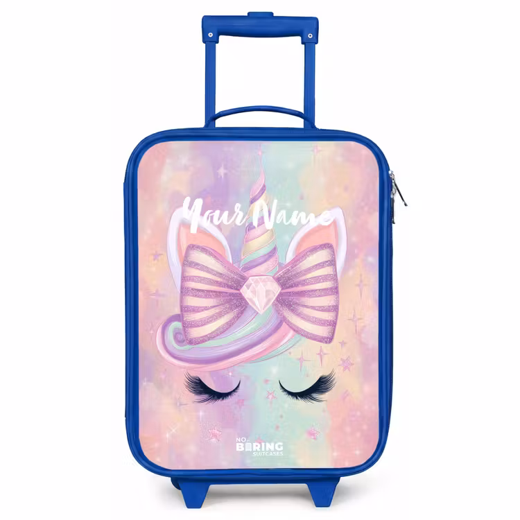 Kids’ Suitcase - Blue - Unicorn — 1