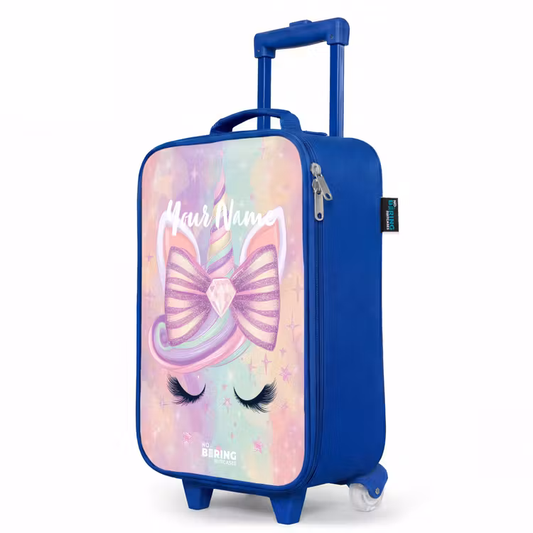 Kids’ Suitcase - Blue - Unicorn — 3