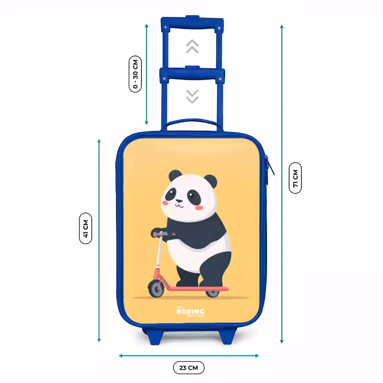 Kids’ Suitcase - Blue - Panda - Step - Yellow — 8