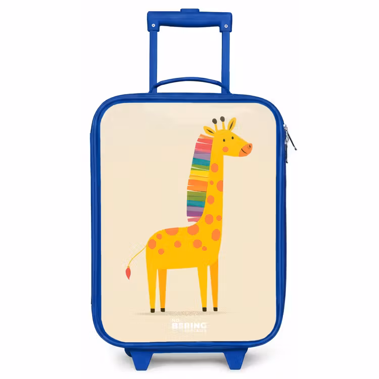 Kids’ Suitcase - Blue - Giraffe - Animal - Colorful — 1