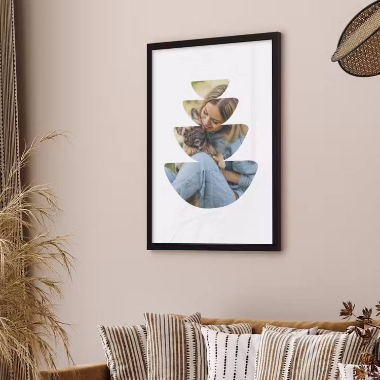 Poster with Frame - Half Circles — 2