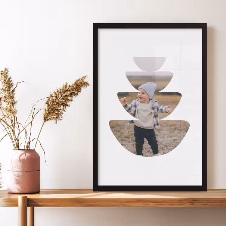 Poster with Frame - Half Circles — 3