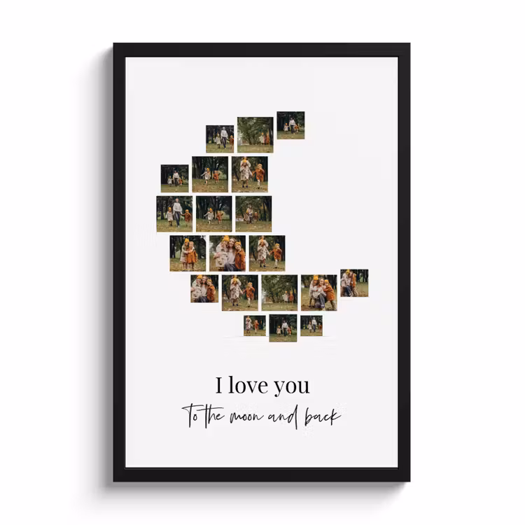 Poster with Frame – Moon Collage — 1