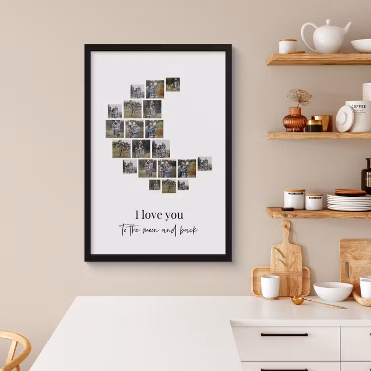 Poster with Frame – Moon Collage — 3