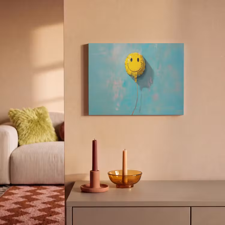 Acoustic Felt - Balloon - Yellow - Smiley — 2