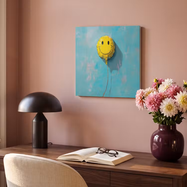 Acoustic Felt - Balloon - Yellow - Smiley — 4