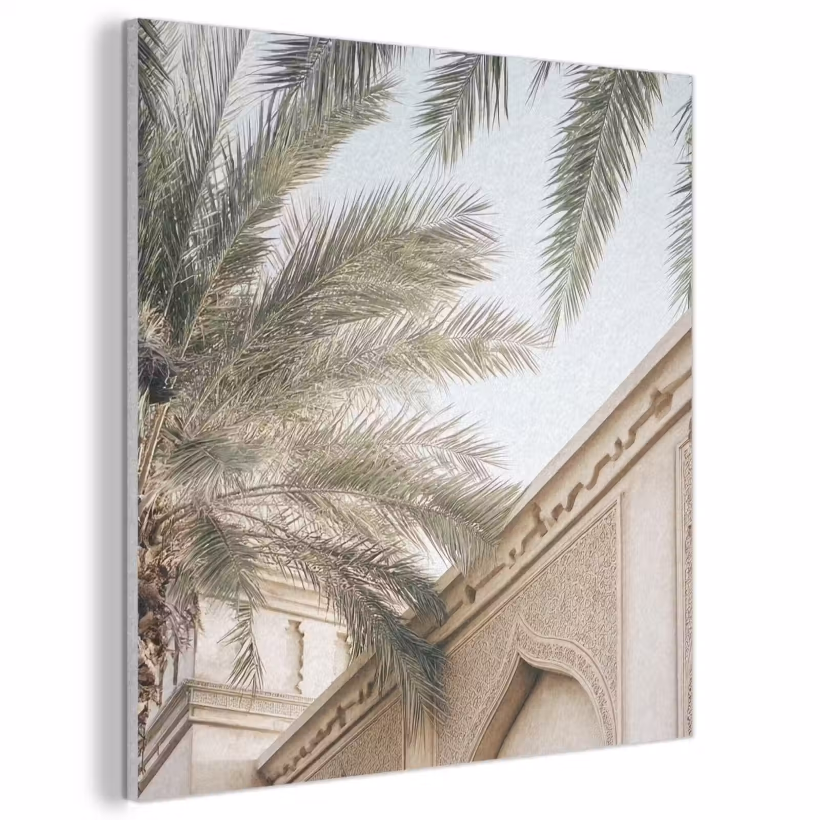 Acoustic Felt - Building - Palm trees - Beige - Sun — 1
