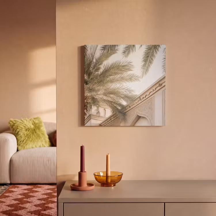 Acoustic Felt - Building - Palm trees - Beige - Sun — 2