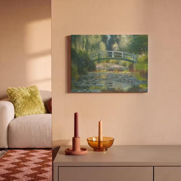 Acoustic Felt - Bridge - Wood - Pond - Water lilies — 2