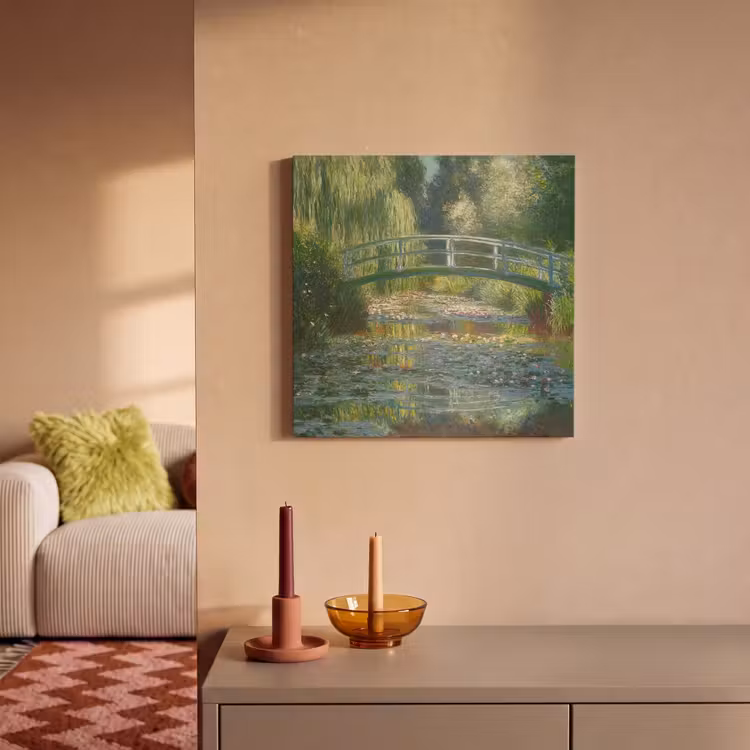 Acoustic Felt - Bridge - Wood - Pond - Water lilies — 2