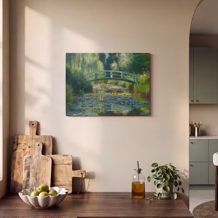 Acoustic Felt - Bridge - Wood - Pond - Water lilies — 3