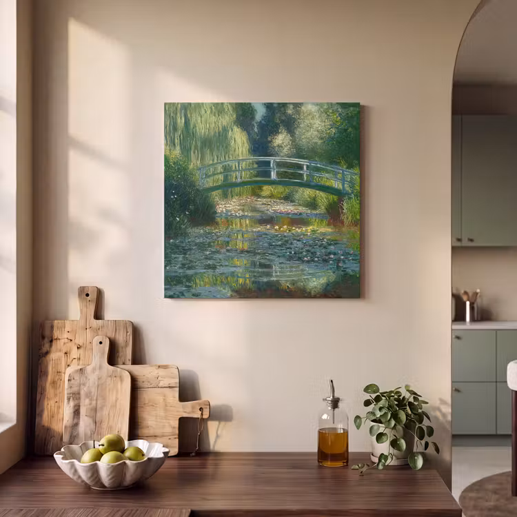 Acoustic Felt - Bridge - Wood - Pond - Water lilies — 3