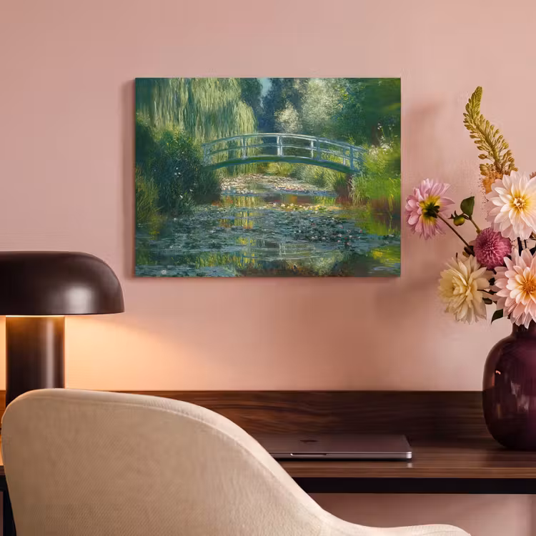 Acoustic Felt - Bridge - Wood - Pond - Water lilies — 4