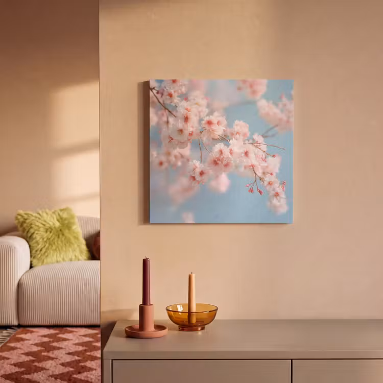 Acoustic Felt - Branches - Blossoms - Pink — 2
