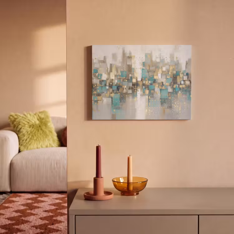 Acoustic Felt - Abstract - Blocks - Gold - Skyline — 2