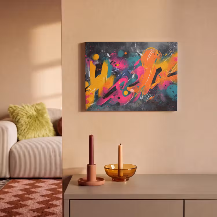 Acoustic Felt - Abstract - Graffiti - Colorful - Splashes of paint — 2