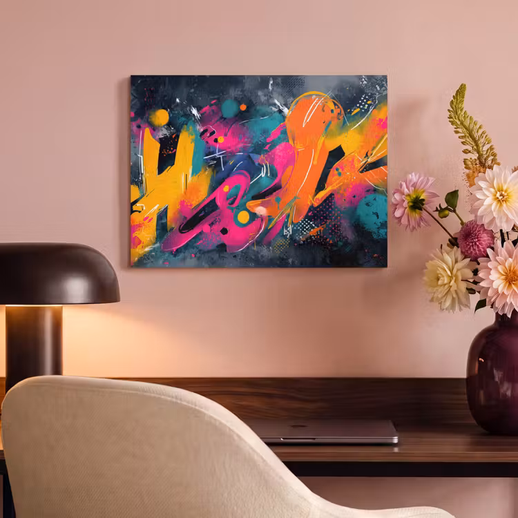 Acoustic Felt - Abstract - Graffiti - Colorful - Splashes of paint — 4