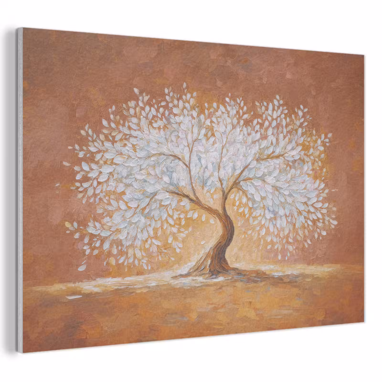 Acoustic Felt - Abstract - Tree - White - Leaves — 1