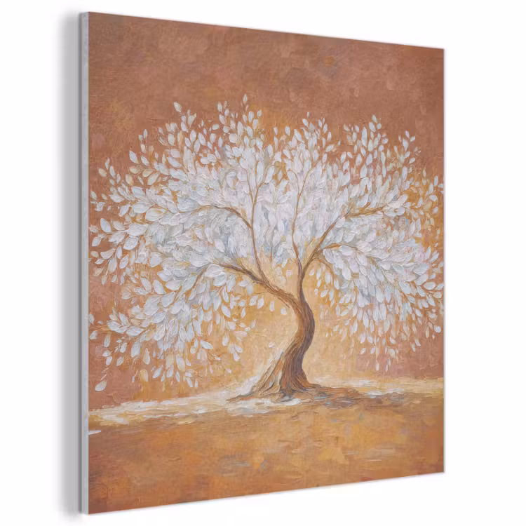 Acoustic Felt - Abstract - Tree - White - Leaves — 1