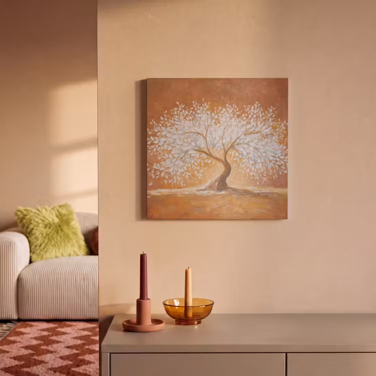 Acoustic Felt - Abstract - Tree - White - Leaves — 2